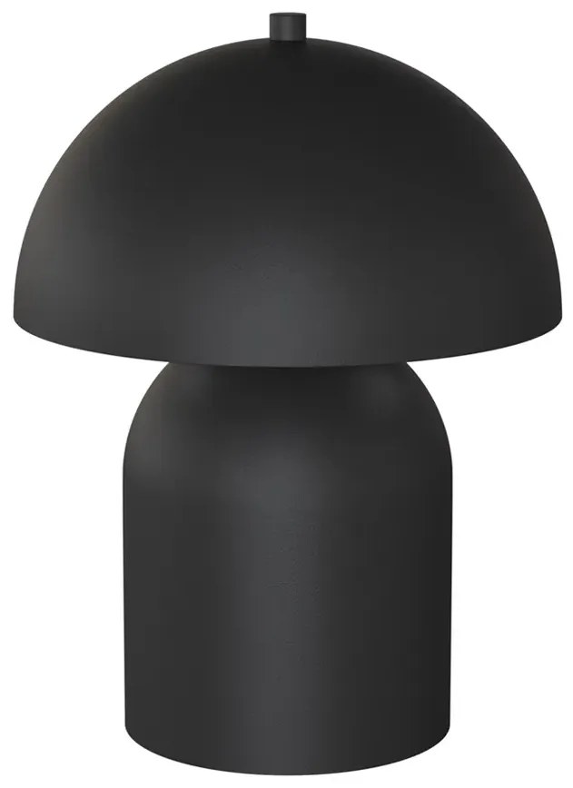 Czarna nowoczesna lampka nocna w kształcie grzybka - M127-Filadelfix