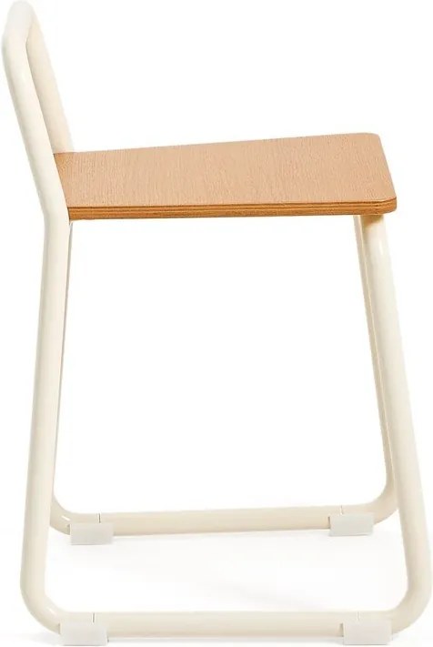 Beżowe metalowe krzesło dziecięce Tinn – Kave Home