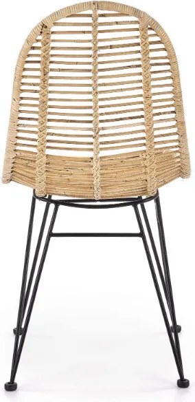 Krzesło do jadalni z rattanu naturalnego K337