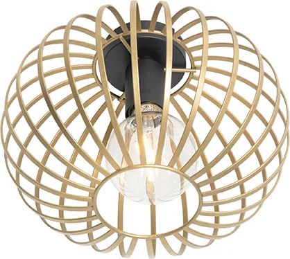 Designerska lampa sufitowa mosiądz 30 cm - Johanna