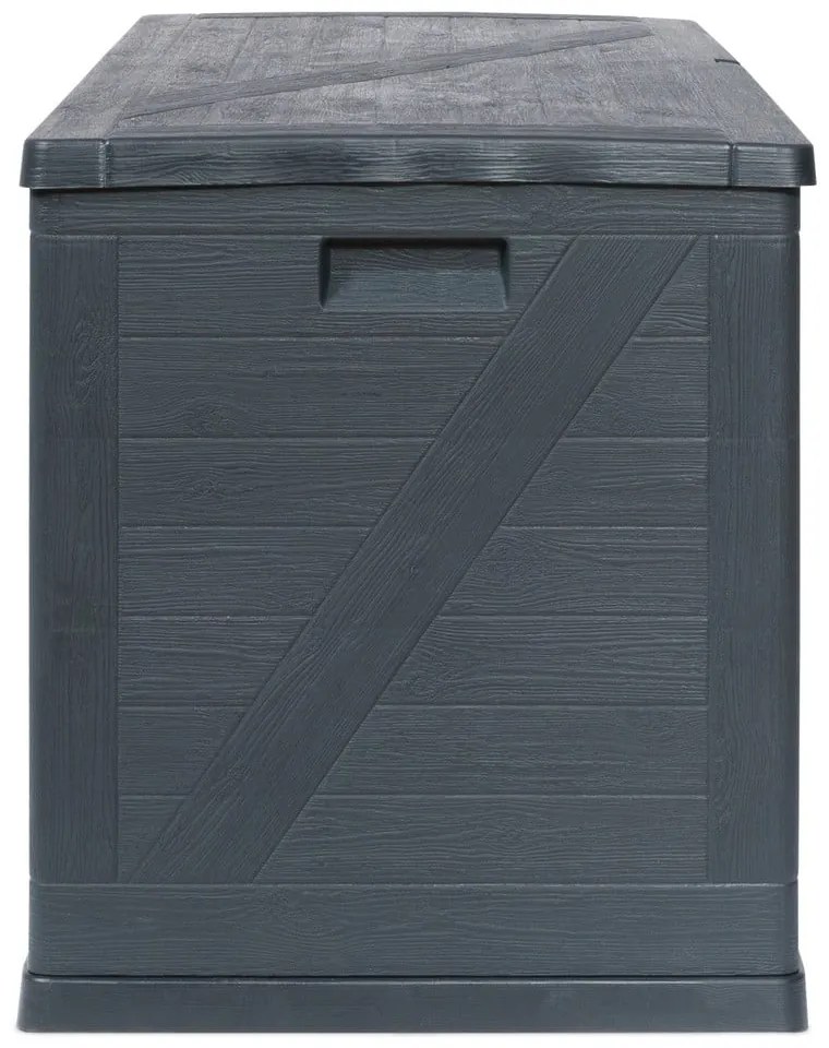 Antracytowa skrzynia ogrodowa Wood – Toomax