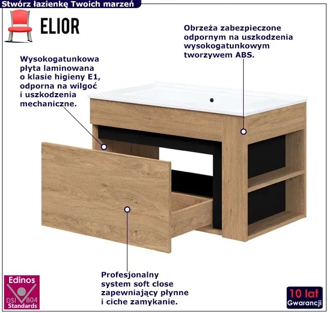 Szafka łazienkowa pod umywalkę H2-E74