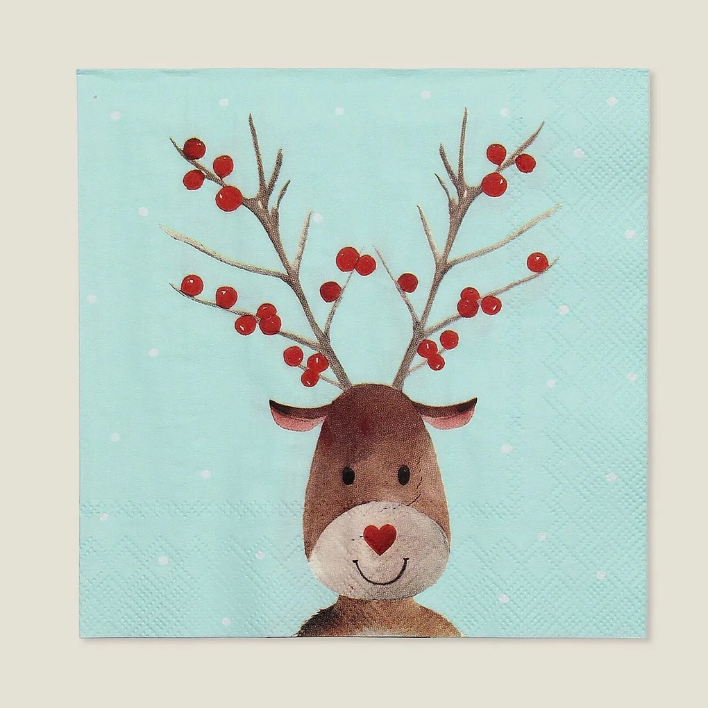 Serwetki świąteczne Reindeer Dots 20 szt.