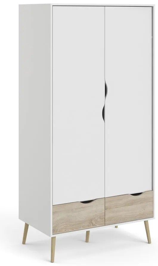 Biała szafa Tvilum Oslo, 99 x 200 cm