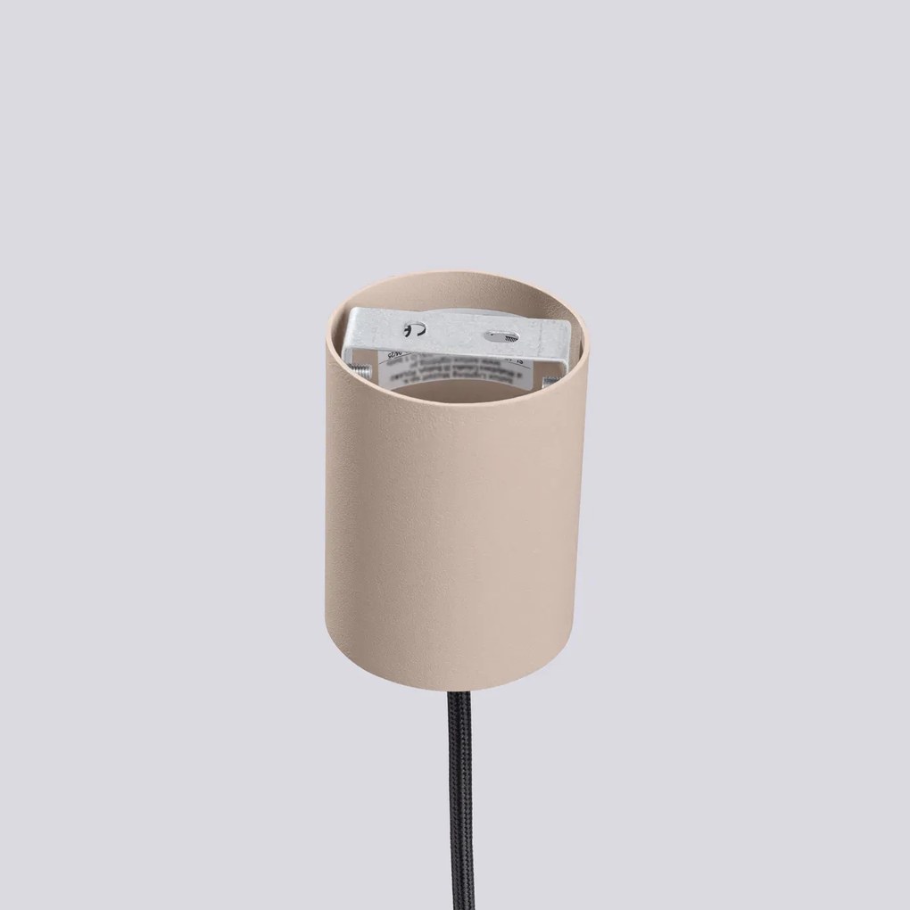 Lampa wisząca HALO 1 taupe ryflowana SOLLUX LIGHTING