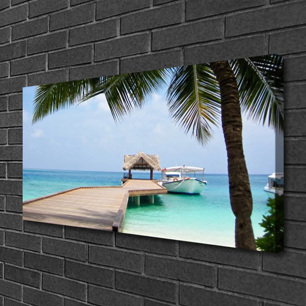 Obraz na płótnie Stalowy Gigant nad Zatoką