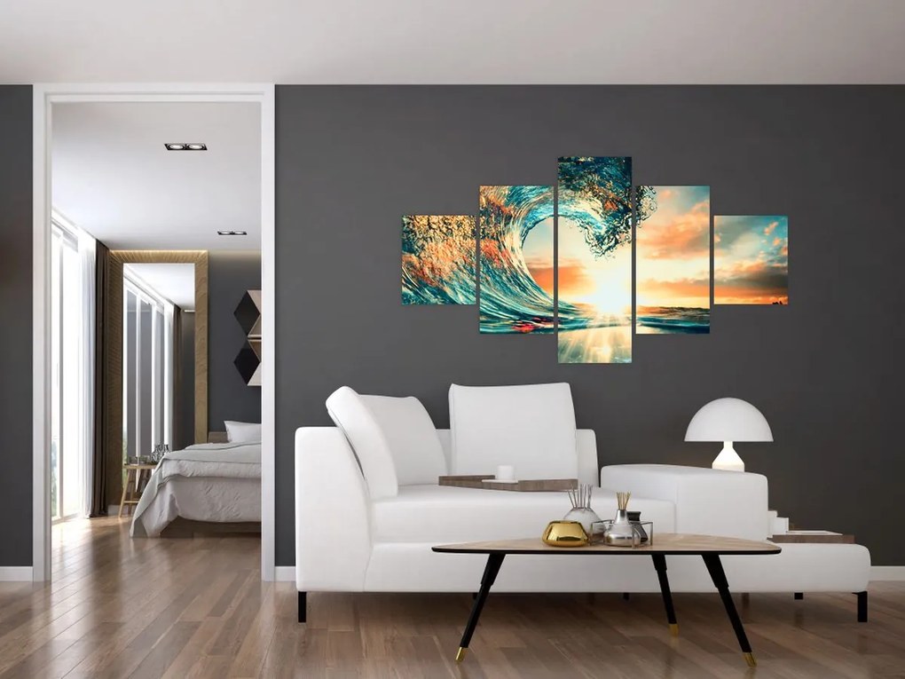Obraz - Fala (125x70 cm)
