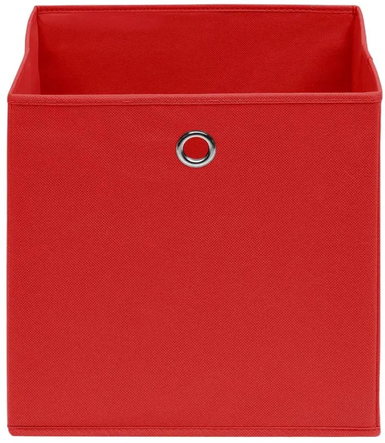 Zestaw czerwonych pudełek z materiału 4 sztuki W8-F02