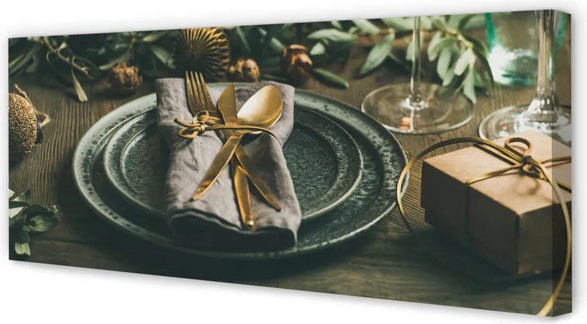 Zdjęcie na płótnie Świąteczne Nakrycie Stołu