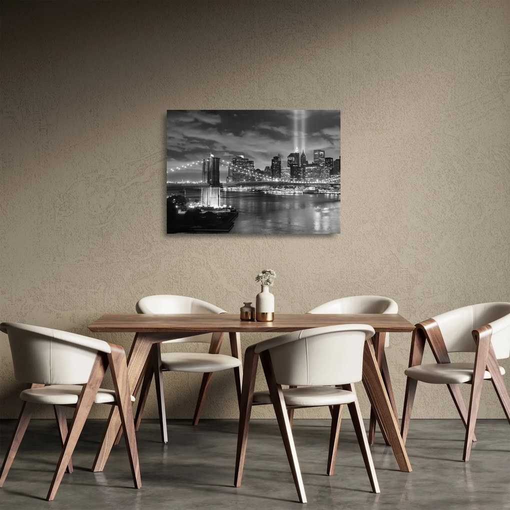 Obraz na szkle - Most Brookliński (70x50 cm)