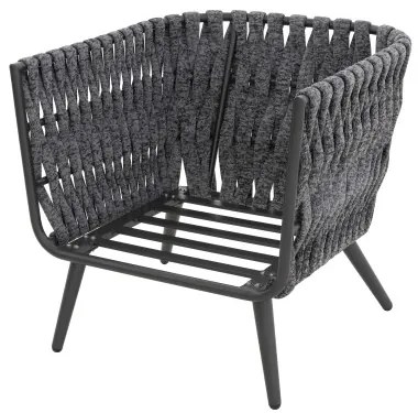RIVA EXPERT antracyt/szary - zestaw ogrodowy aluminiowy