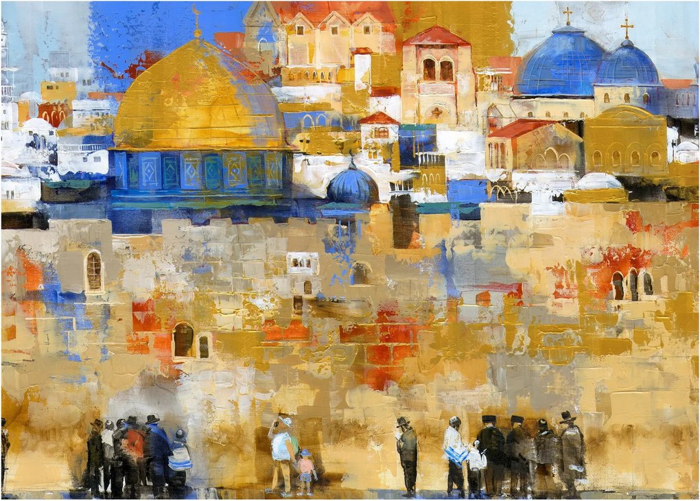 Obraz - Ściana płaczu, Jerozolima, Izrael (70x50 cm)