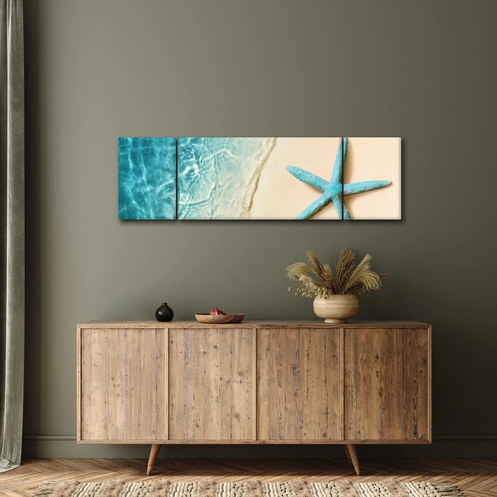 Obraz - Rozgwiazda na plaży (170x50 cm)