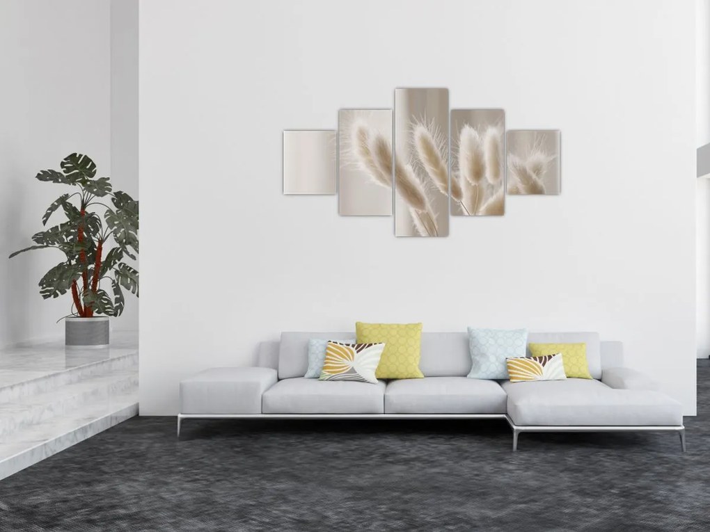 Obraz - Zajęcze ogonki (125x70 cm)