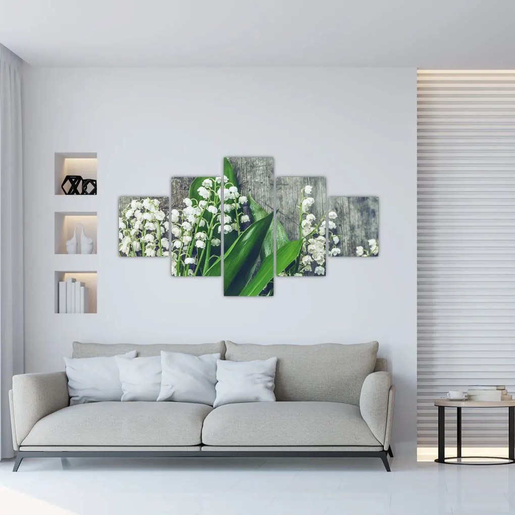 Obraz konwalii (125x70 cm)