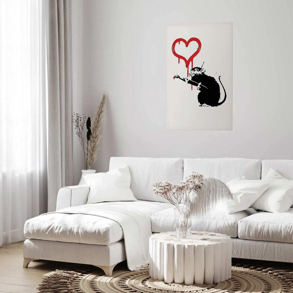 Plakat Love Rat 29,7x42 cm bez ramy bez marginesu ARTGEIST B