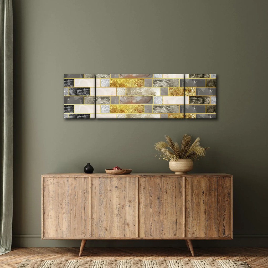 Obraz - Dekoracje z teksturami (170x50 cm)