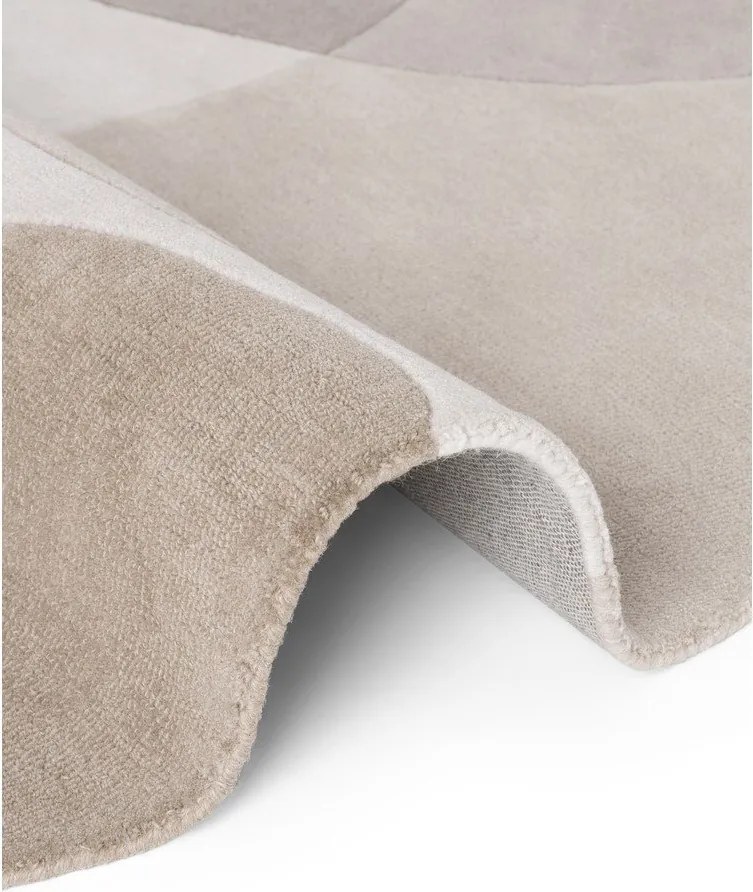 Beżowy wełniany okrągły dywan tkany ręcznie ø 200 cm Hackney Clarissa – Ted Baker