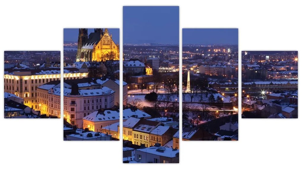 Obraz - Katedra św. Piotra i Pawła, Brno, Czechy (125x70 cm)