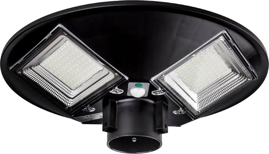 Solarna lampa uliczna LED z czujnikiem LED/15W/6V 6500K IP65 czarna + pilot