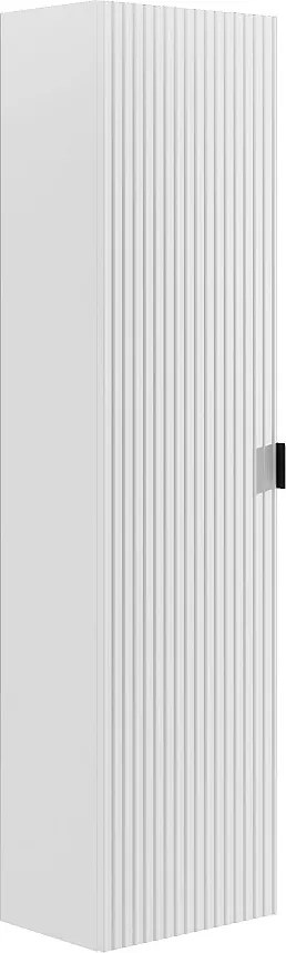 Słupek łazienkowy wiszący, w paski – biały matowy – wys. 140 cm – ZEVINI