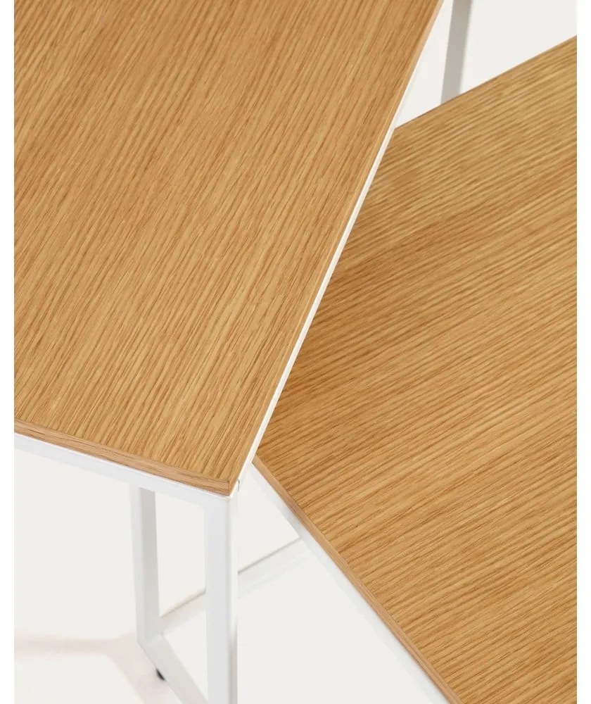 Stoliki w dekorze dębu zestaw 2 szt. 45x45 cm Yoana – Kave Home