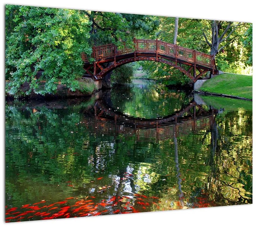 Obraz na szkle - rzeka (70x50 cm)