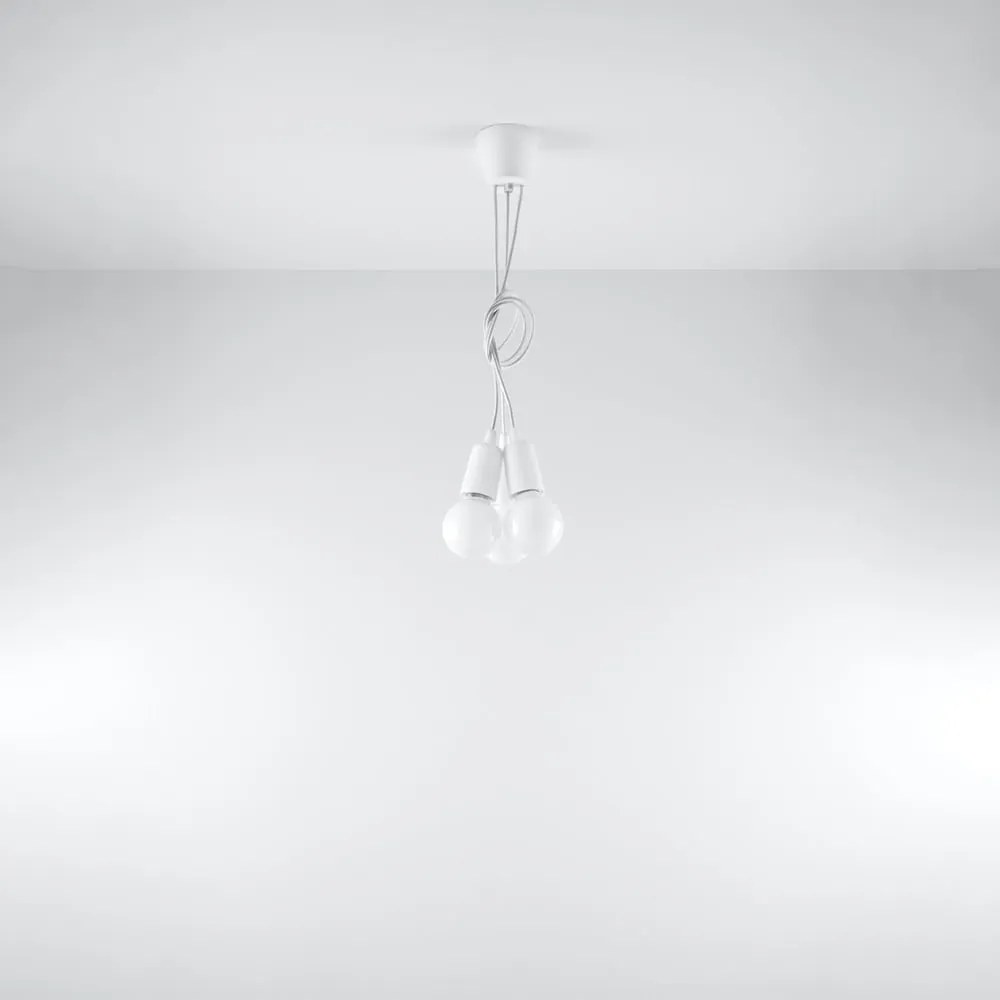 Biała lampa wisząca ø 15 cm Rene – Nice Lamps