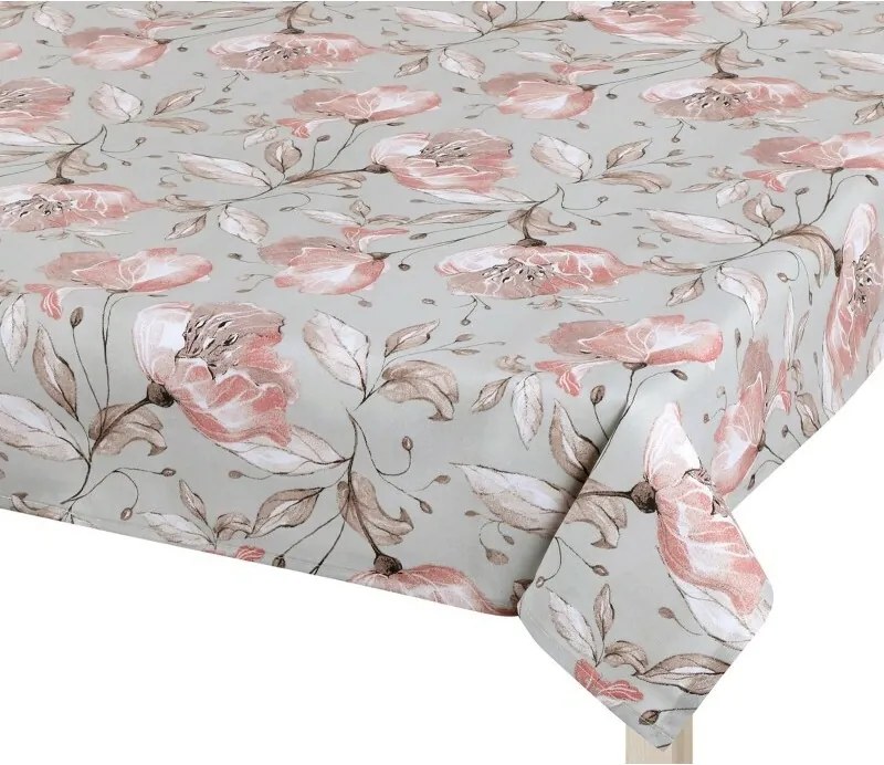 Bellatex Obrus Adéla Lilia łososiowy, 100 x 100 cm, 100 x 100 cm