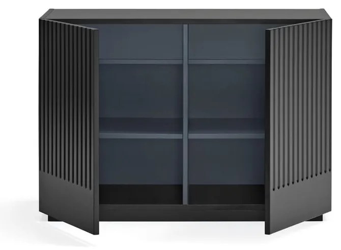 Czarna niska komoda 100x70 cm Doric – Teulat