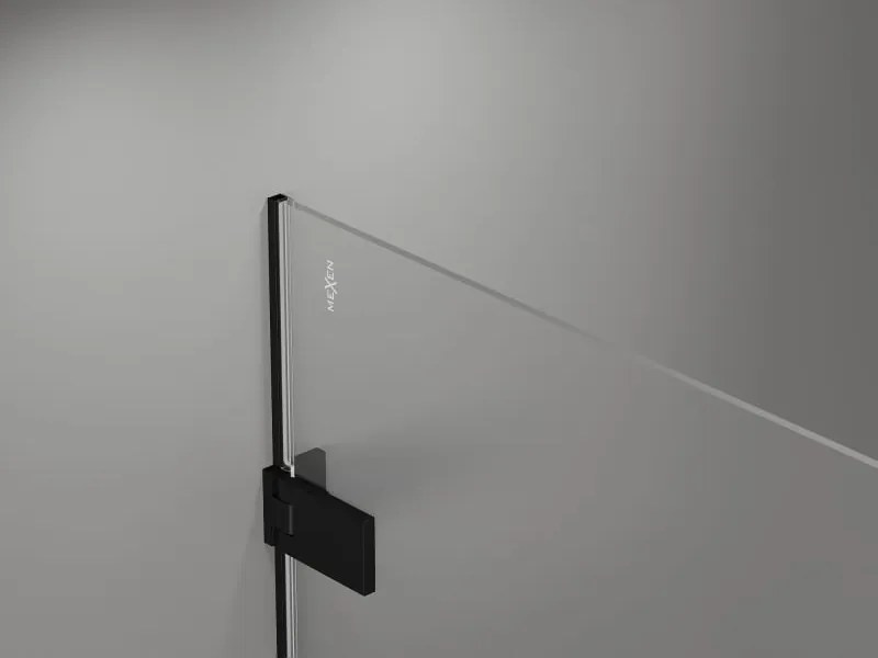 Mexen Lunar-F drzwi prysznicowe składane prawe 95 cm, transparent, czarne - 836-095-000-70-00-P