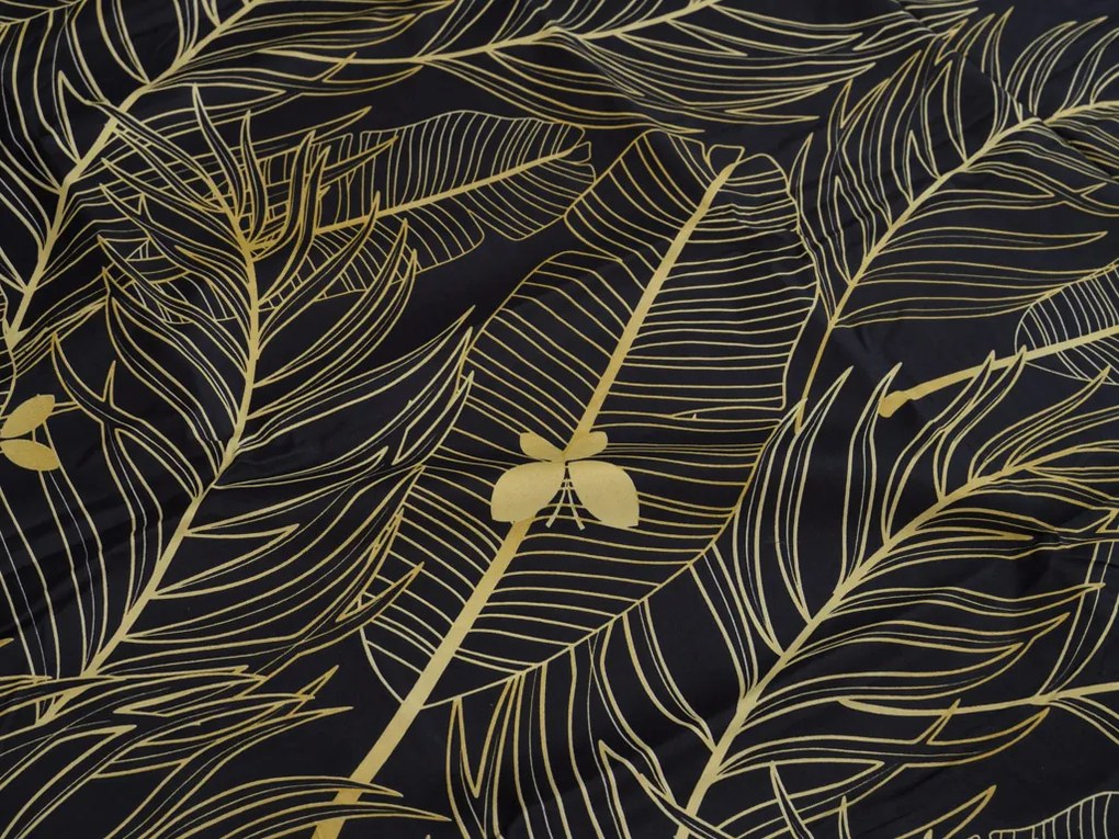 PrzytulneMieszkanie.pl PrzytulneMieszkanie.pl Pościel z mikrowłókna VISATA czarna Rozmiar pościeli: 70 x 80 cm | 140 x 200 cm