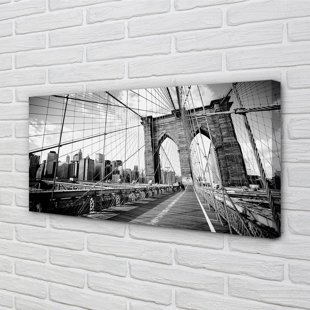 Zdjęcie na płótnie Most na Tle Wieżowców