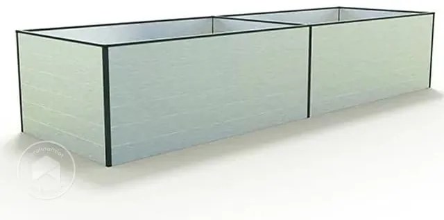 GFP 99 x 387 x 77 cm Grządka podwyższona, aluminium anodowane - (GFPV00407)