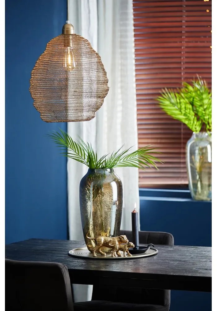 Lampa wisząca w kolorze brązu z metalowym kloszem ø 38 cm Nina – Light &amp; Living