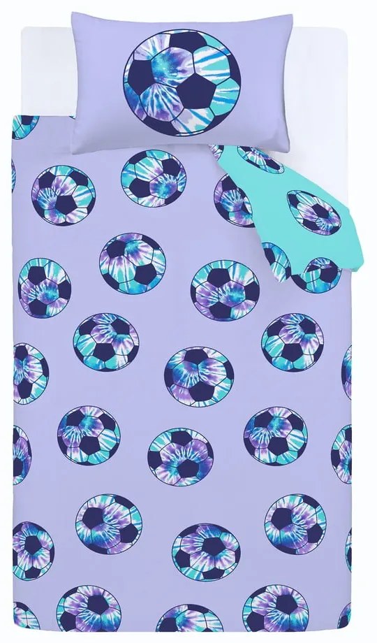 Pościel dziecięca jednoosobowa 135x200 cm Tie Dye Football – Catherine Lansfield