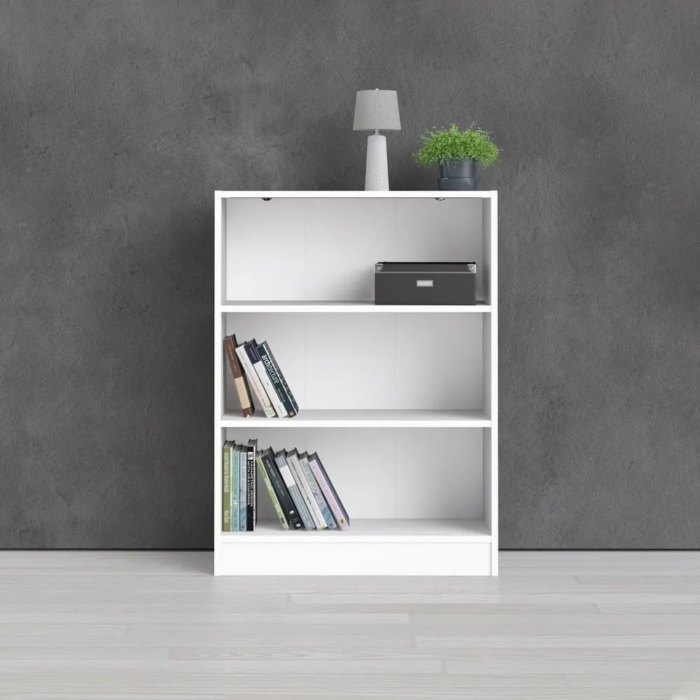 Biały regał Tvilum Basic, 79 x 107 cm