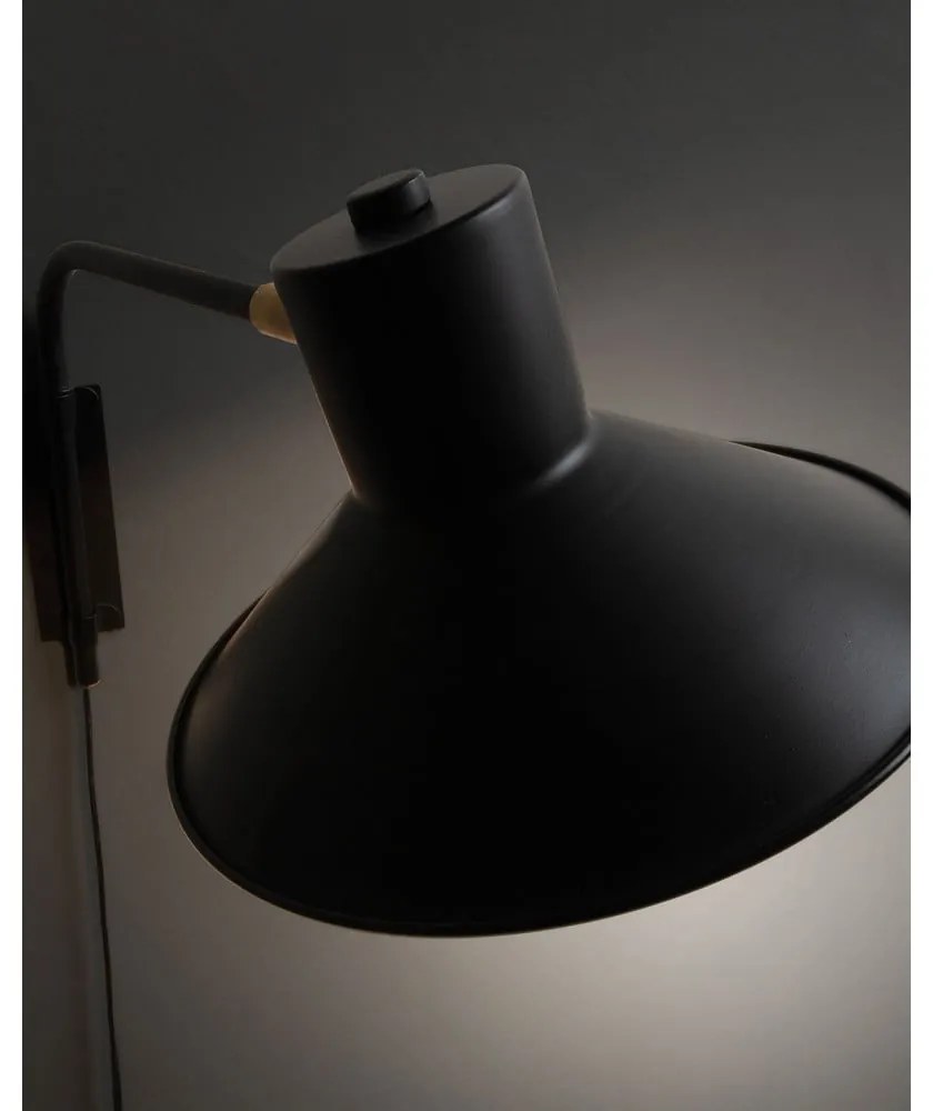 Czarny kinkiet ø 20 cm Aria – Kave Home