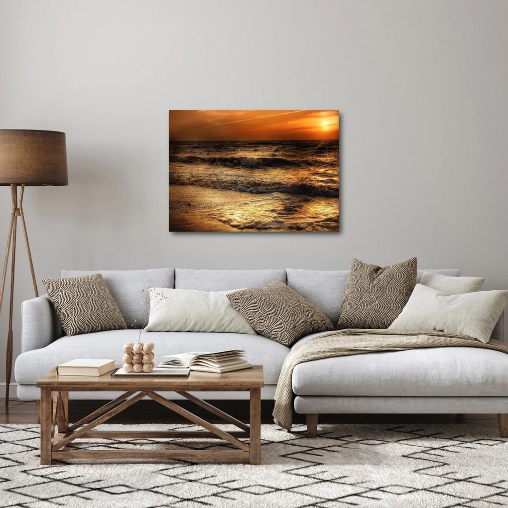 Obraz - Fale na wybrzeżu (70x50 cm)