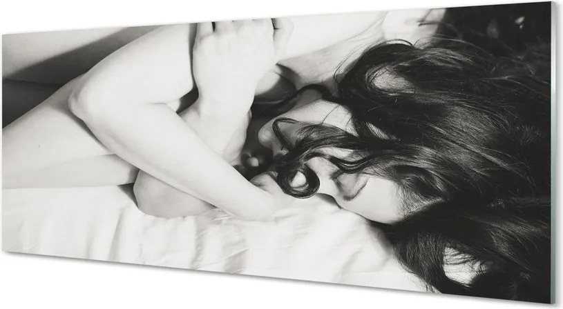 Panel szklany do Kuchni Spokój Śpiącej Kobiety