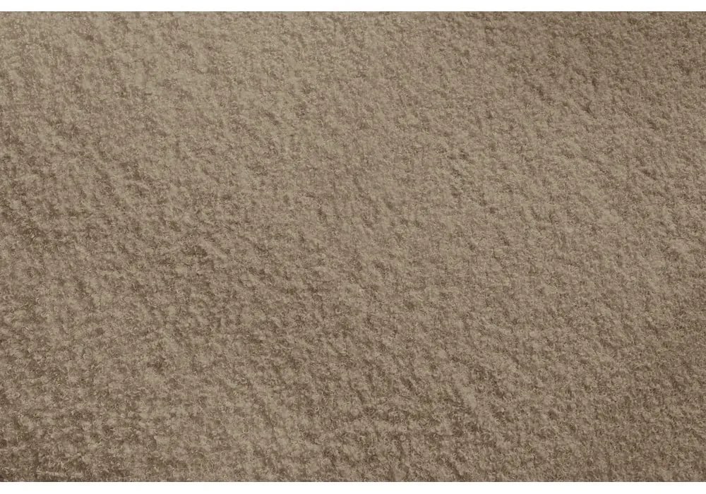 Brązowy podnóżek modułowy z materiału bouclé Megeve – Bobochic Paris