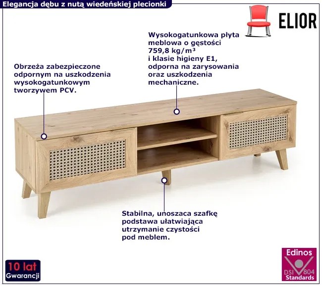 Szafka rustykalna pod telewizor H4-R91