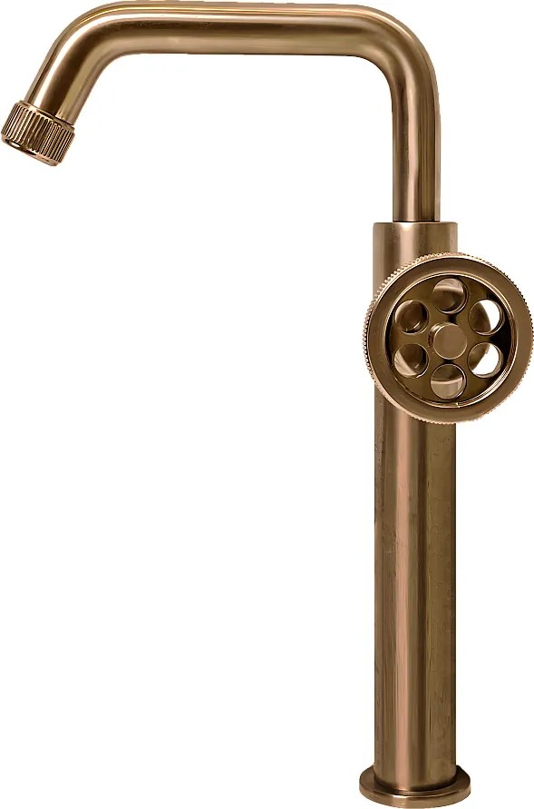 Indus bateria umywalkowa wysoki wykonanie szczotkowana miedź - Essebagno