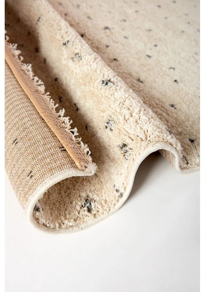 Czarno-kremowy dywan 80x150 cm Dottie Black – Universal