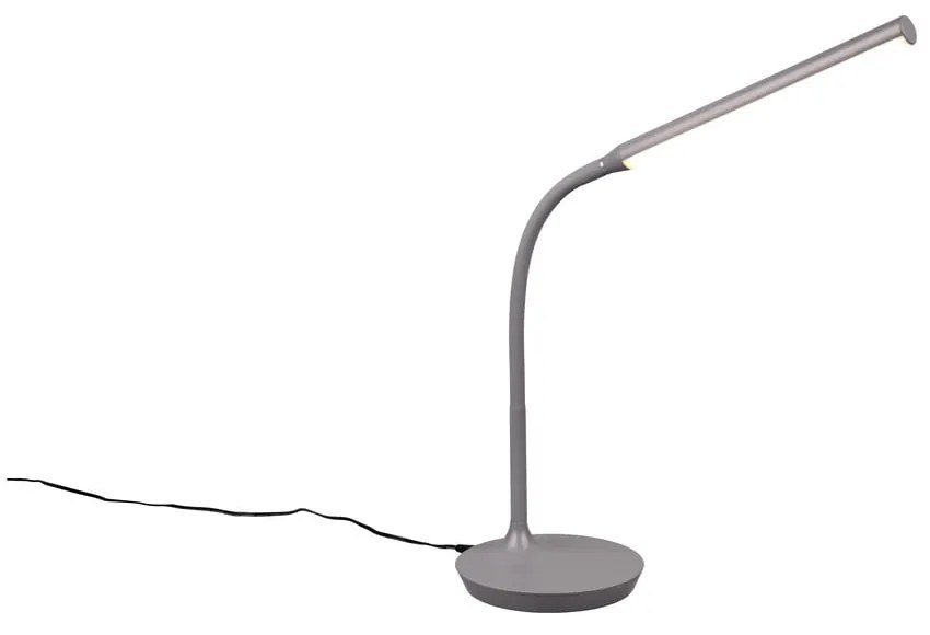 Szara lampa stołowa LED (wys. 38 cm) Toro – Trio