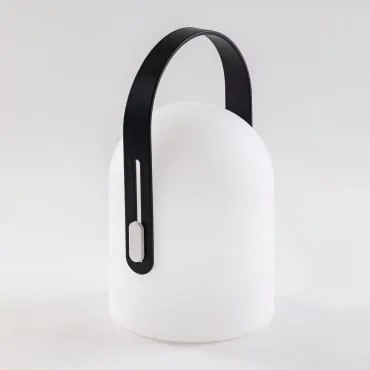 Bezprzewodowa Lampa Stołowa Led Z Polietylenu Dalmira Czarna - Sklum