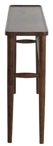 Brązowa konsola z litego drewna akacjowego 30x140 cm Qiano – Light &amp; Living