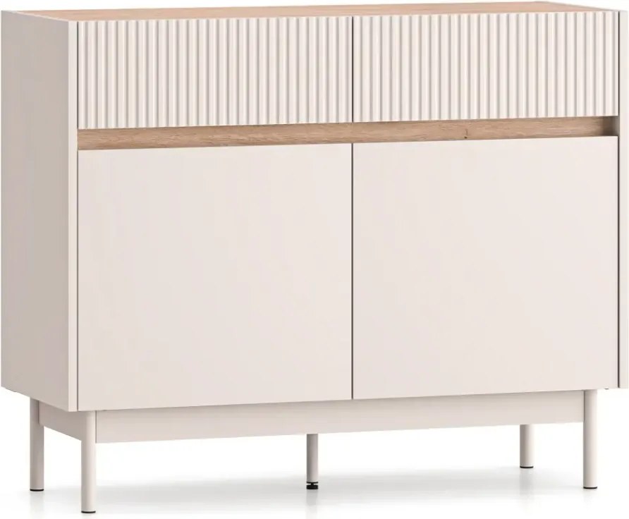 Komoda DUMI 06 2D2S 104 kaszmirowa/dąb cremona  ML MEBLE