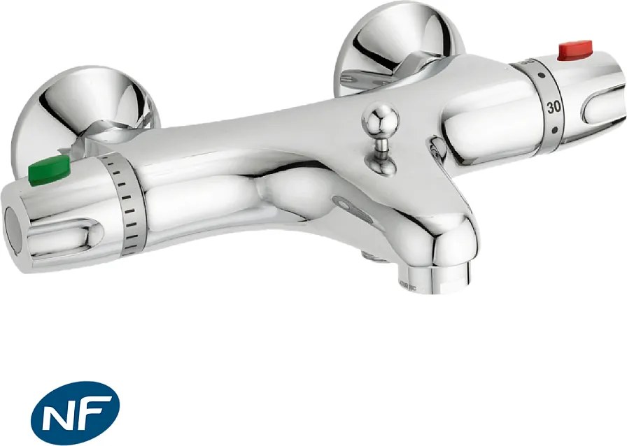 Glam bateria wannowo-prysznicowa termostatyczna chromowana - Huber