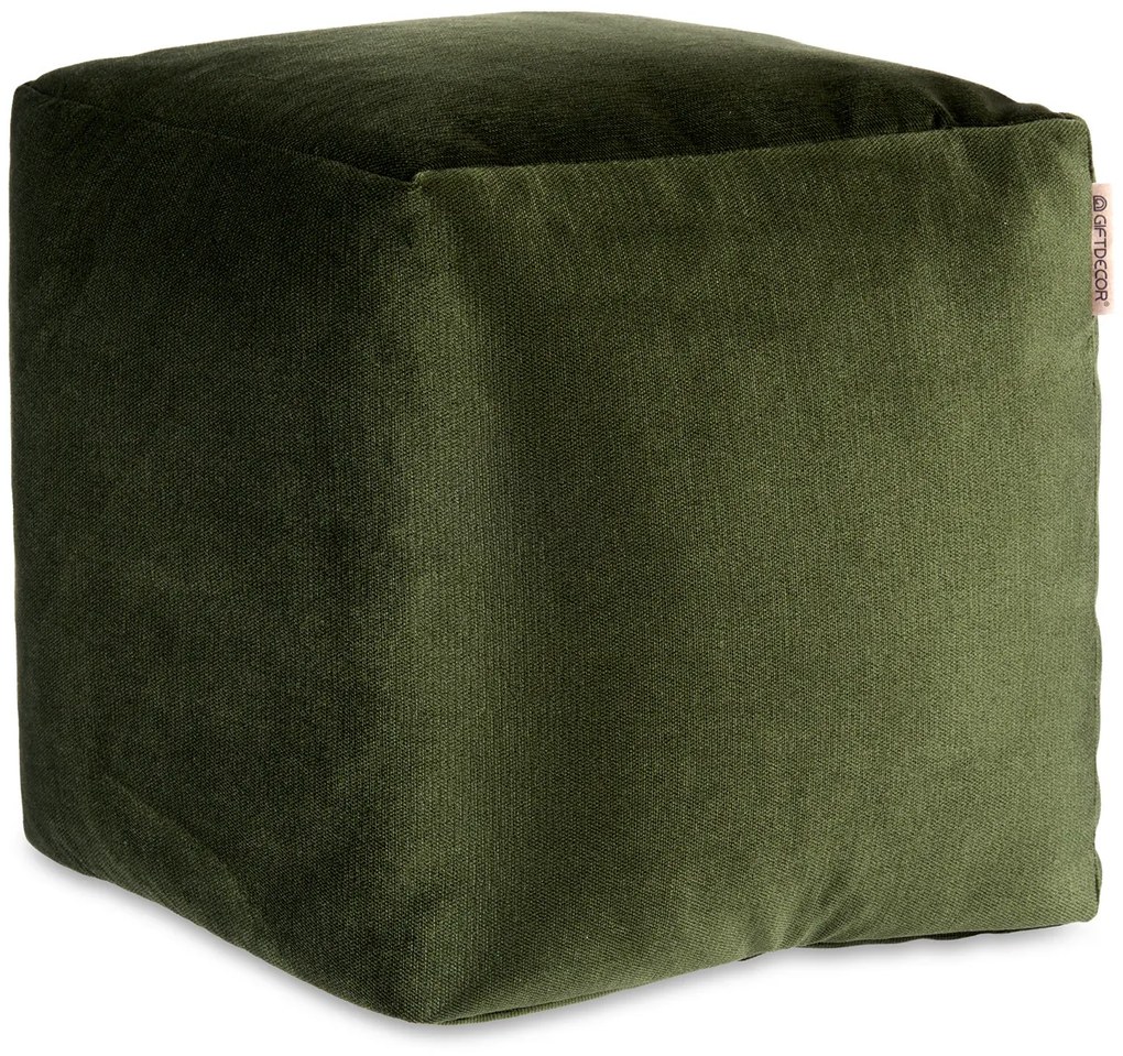 Pufa obita aksamitem, 30 x 30 cm